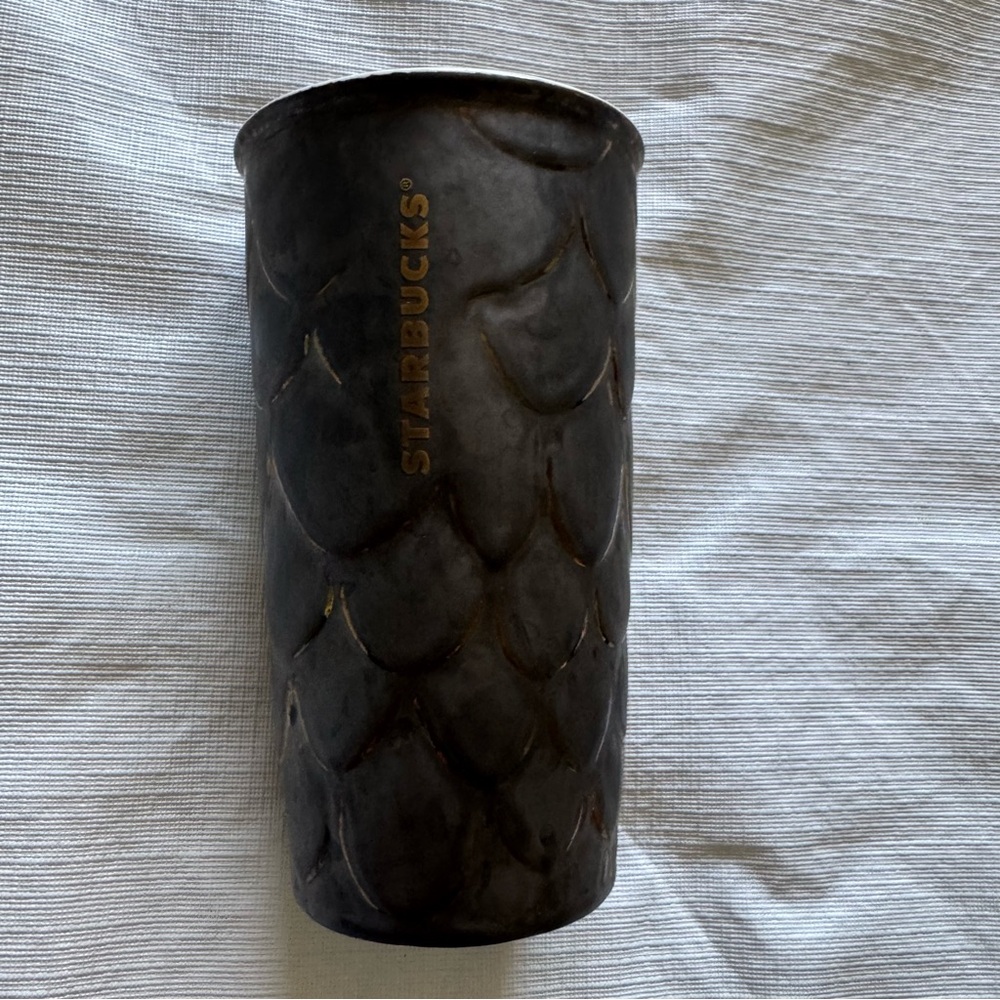 Starbucks Textured Black Vase